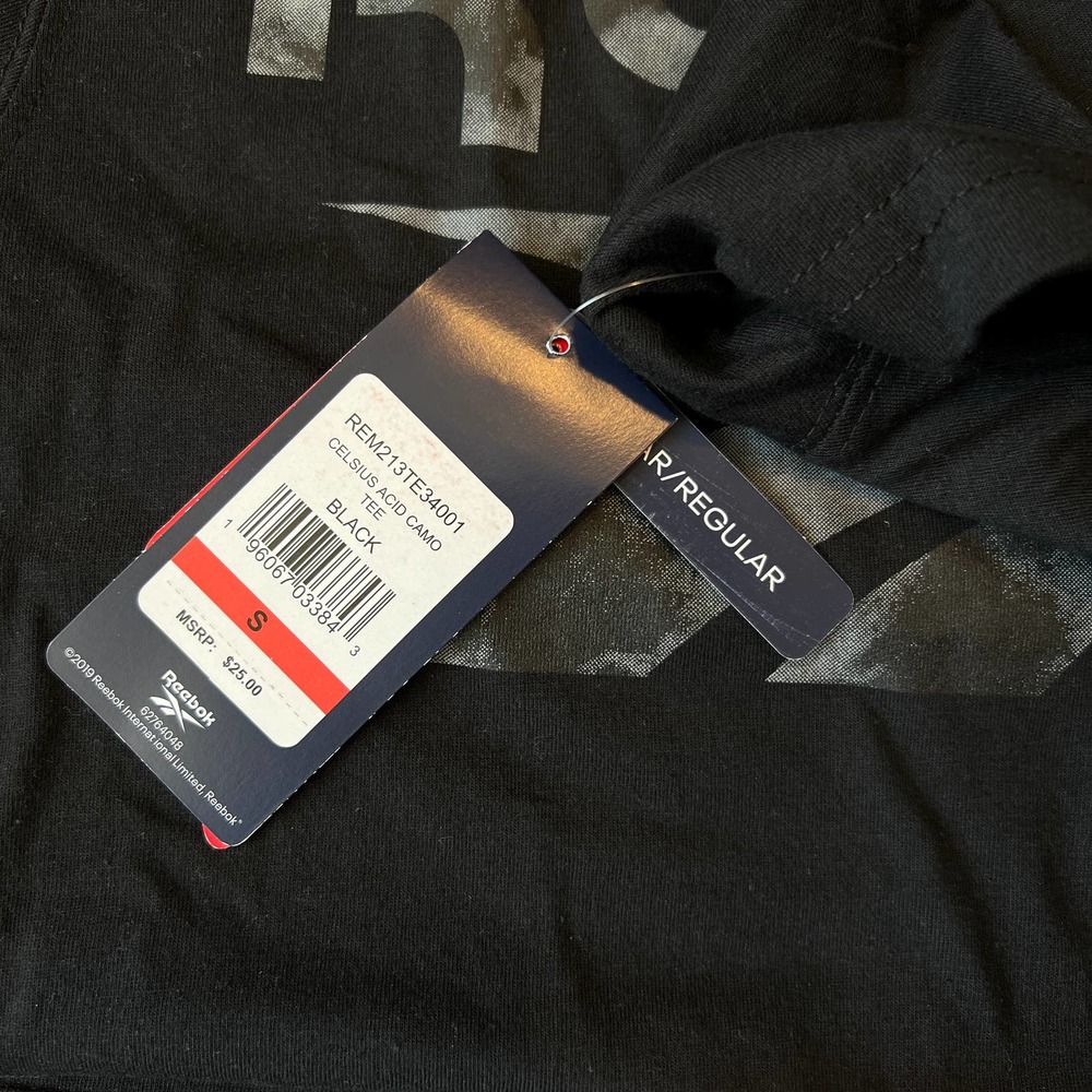 Reebok Celsius Acid Camo Activewear Shirt NEW Men's Size Small - Picture 3 of 4